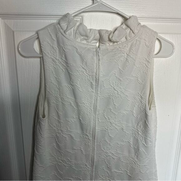 Lilly Pulitzer Tisbury Shift Dress Resort White Knit pucker Jacquard Small - Picture 9 of 10